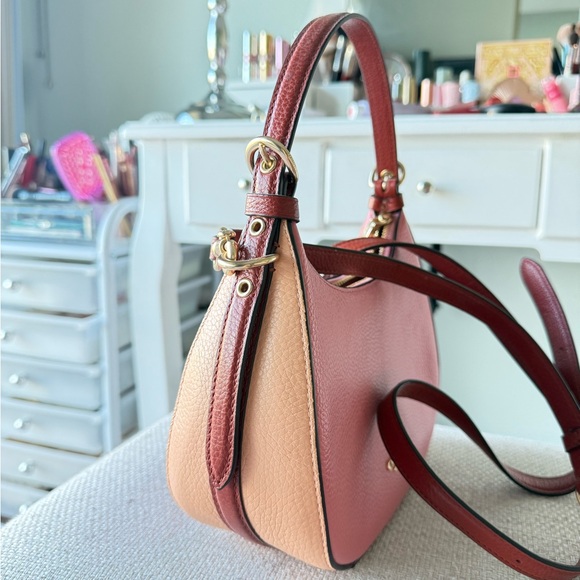 Coach Coral and Beige Shoulder/Crossbody Bag - Picture 10 of 11